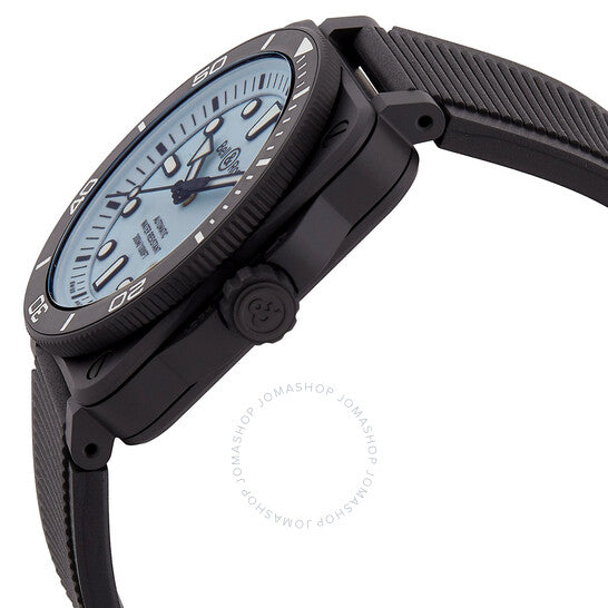 ساعة بيل آند روس دايفر أوتوماتيكية للرجال بمينا أزرق