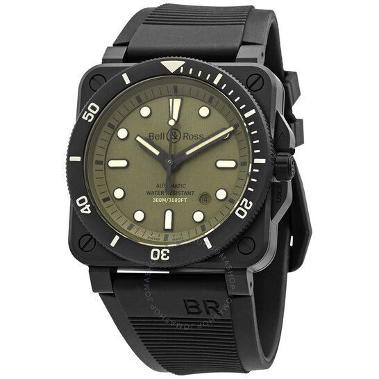 ساعة بيل آند روس دايفر ميليتاري أوتوماتيكية للرجال