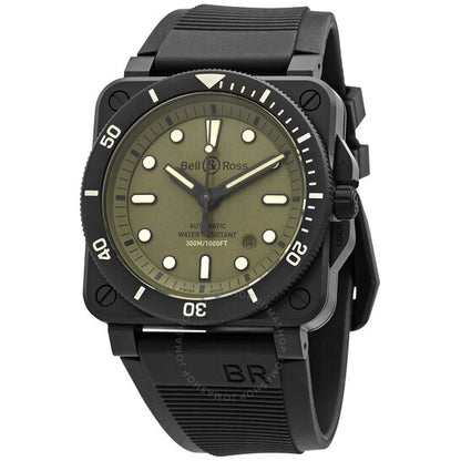 ساعة بيل آند روس دايفر ميليتاري أوتوماتيكية للرجال