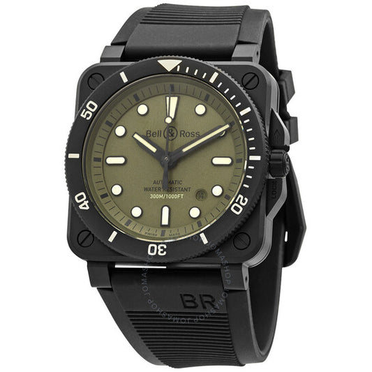 ساعة بيل آند روس دايفر ميليتاري أوتوماتيكية للرجال