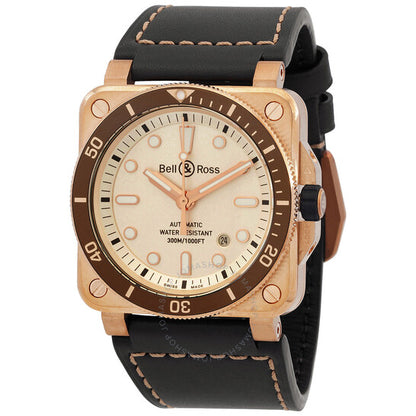 Bell And Ross, Diver White Bronze Automatic White Dial Men's Watch