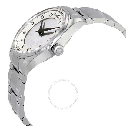 ساعة بيل آند روس فيوجن للرجال، أنالوج رقمي، مينا فضية