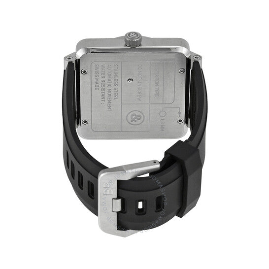 Bell And Ross, Grande Date Black Dial Black Rubber Men's Watch