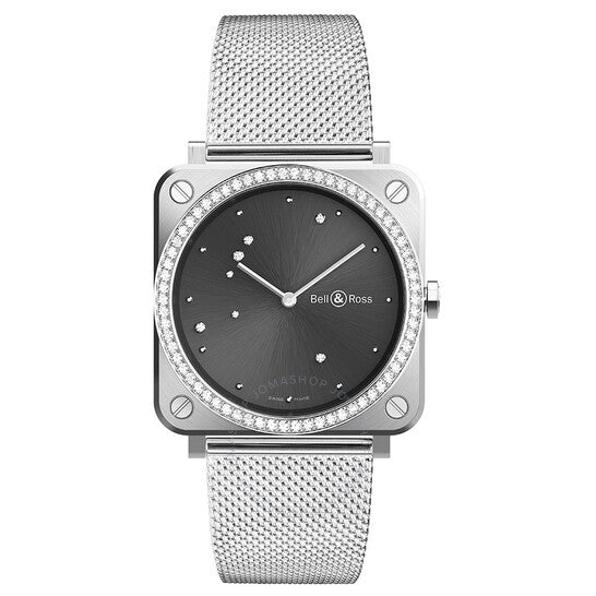 Bell And Ross, Grey Diamond Eagle Quartz Grey Dial Ladies Watch