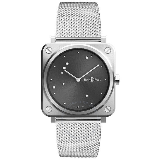 Bell And Ross, Grey Diamond Eagle Quartz Grey Dial Ladies Watch