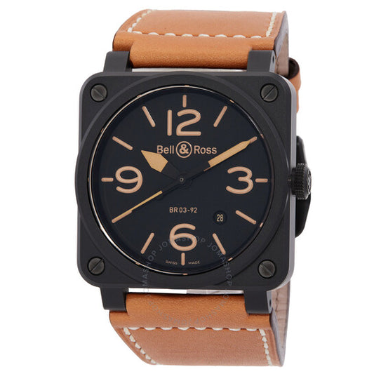 Bell And Ross, Heritage Ceramic Black Dial Men's Watch BR0392-CERAM-HER