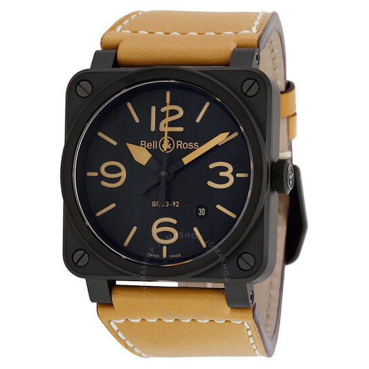 Bell And Ross, Instrument Heritage Black Dial Automatic 42MM Men's Watch BR-03-92-HERITAGE