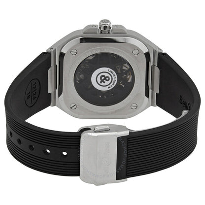 ساعة بيل آند روس إنسترومنتس الأوتوماتيكية للرجال بمينا هيكلي