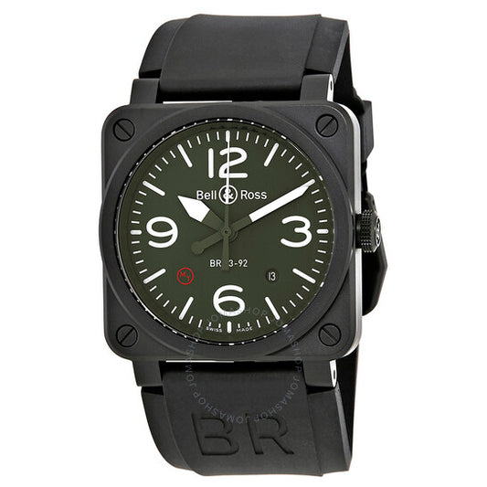 Bell And Ross, Military Type Automatic Olive Dial Men's Watch