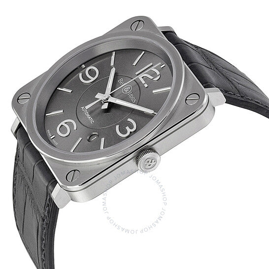 Bell And Ross, Officer Ruthenium Dial Automatic Men's Watch BRS-OFF-RU