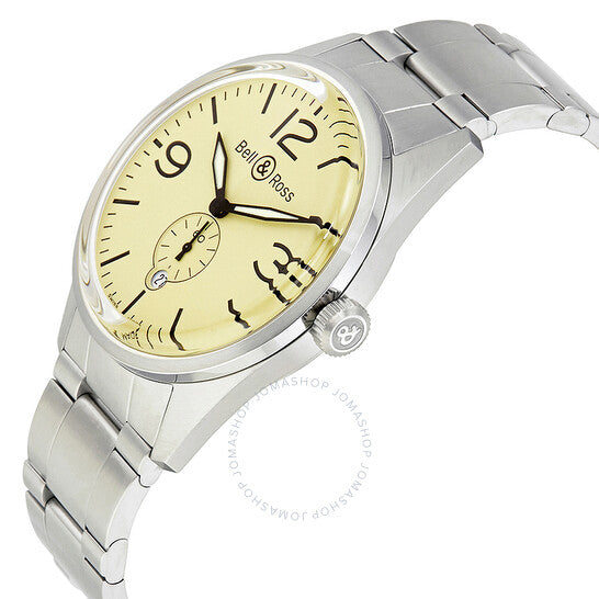 Bell And Ross, Original Automatic Beige Dial Men's Watch BR123-BEI-ST-SS