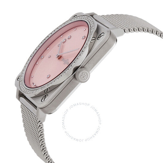 Bell And Ross, Pink Diamond Eagle Quartz Pink Dial Ladies Watch