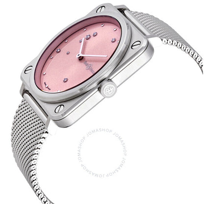 Bell And Ross, Pink Diamond Eagle Quartz Pink Dial Ladies Watch