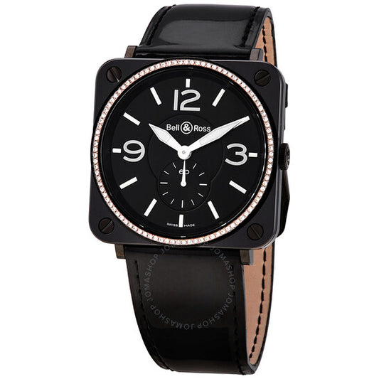 بيل آند روس، كوارتز، مينا سوداء مرصعة بالألماس