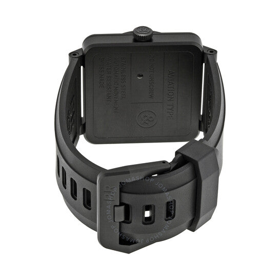 Bell And Ross, Red Radar Black Rubber Automatic Men's Watch