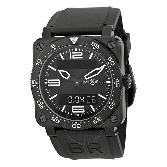 Bell And Ross, Type Aviation Black Dial Black PVD Men's Watch