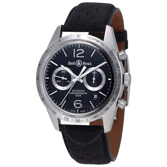 Bell And Ross, Vintage 126 Black Dial Automatic Men's Chronograph Watch