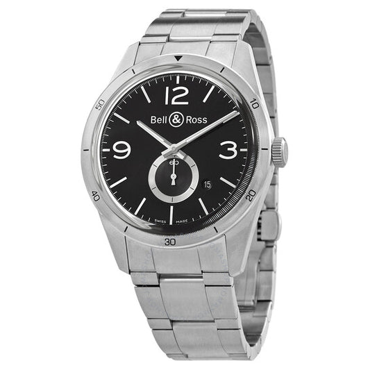 Bell And Ross, Vintage Automatic Black Dial Men's Watch
