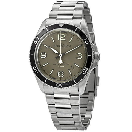 Bell And Ross, Vintage Automatic Khaki Dial Men's Watch