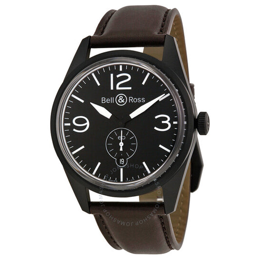 ساعة بيل آند روس الأوتوماتيكية الكلاسيكية للرجال RBRV123-BL-CA-SCA