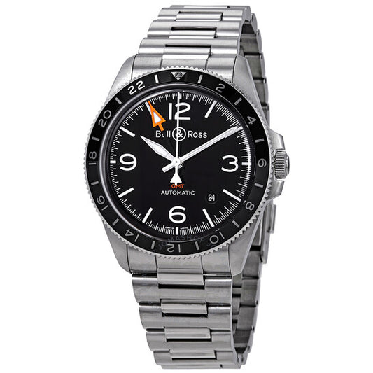 Bell And Ross, Vintage Black Dial Automatic Men's GMT Watch