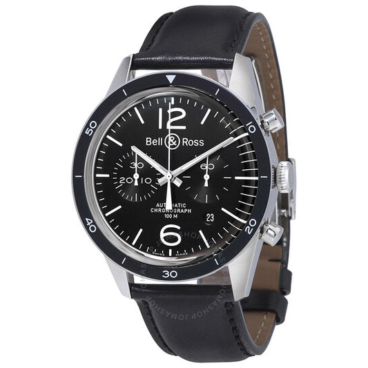 Bell And Ross, Vintage Black Dial Automatic Men's Chronograph Watch