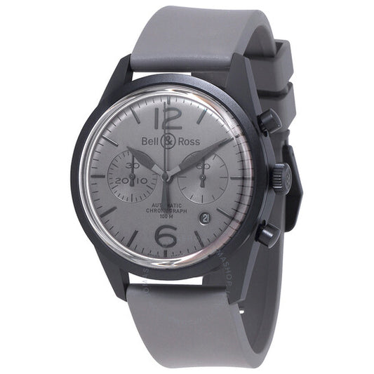Bell And Ross, Vintage Chronograph Grey Dial Men's Watch