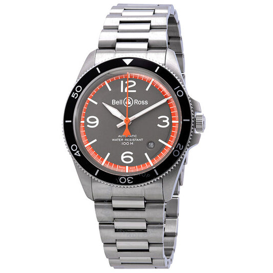 Bell And Ross, Vintage V2-92 Garde Cotes Automatic Matte Grey Dial Men's Watch