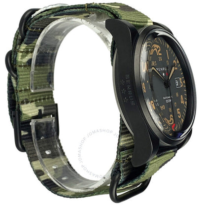 ساعة بنروس فيلد الأوتوماتيكية للرجال بمينا أسود