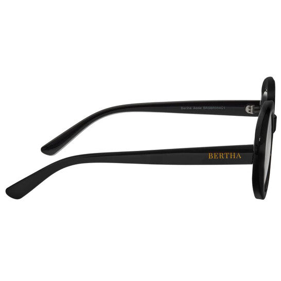 Ladies Black Oval Sunglasses
