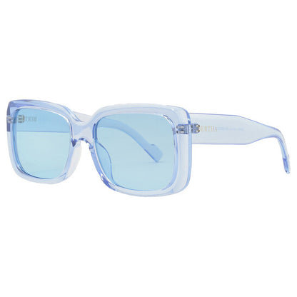 Ladies Purple Rectangular Sunglasses