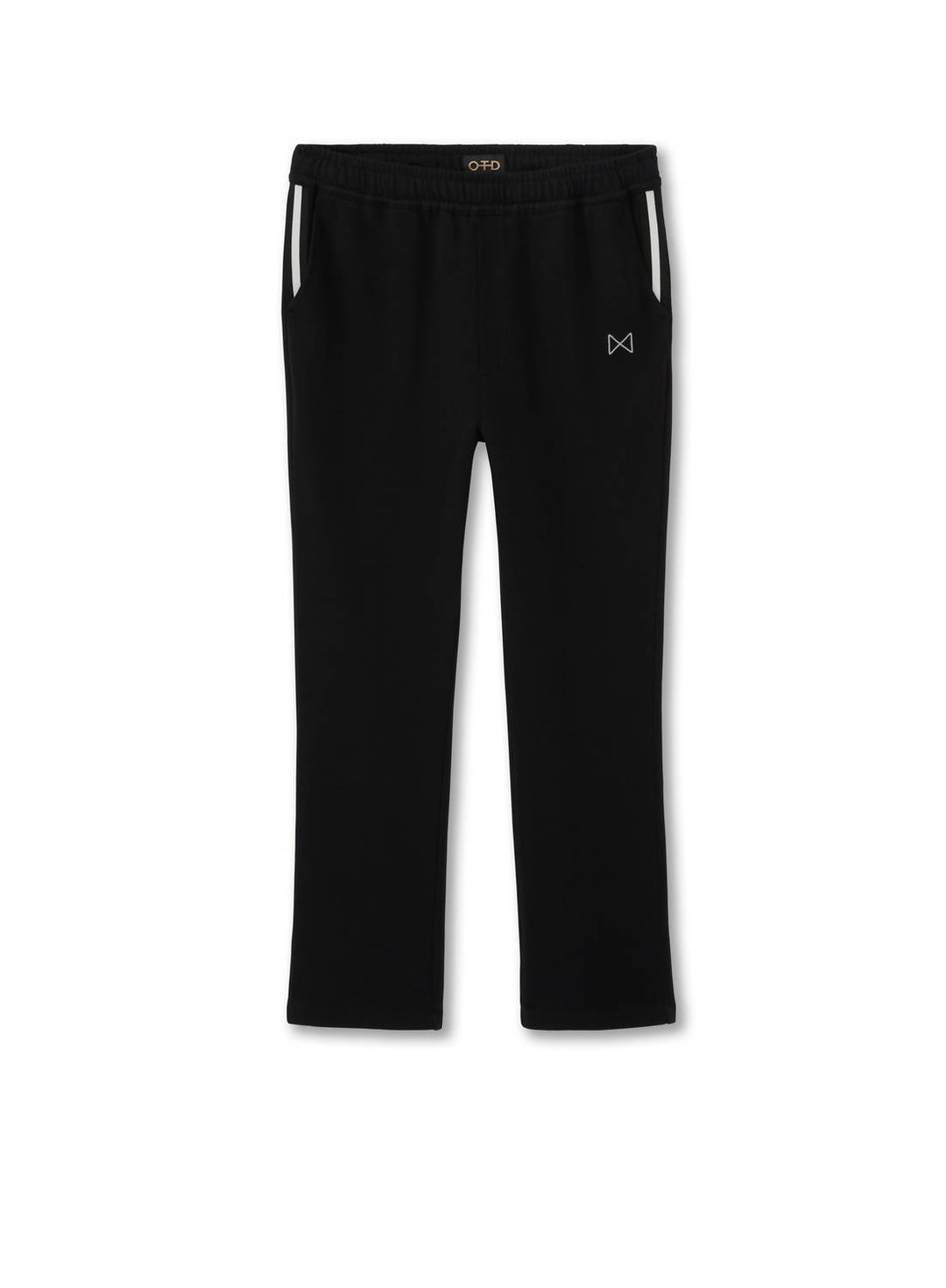 signature pocket stripe sweatpants in black
