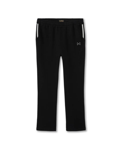 signature pocket stripe sweatpants in black