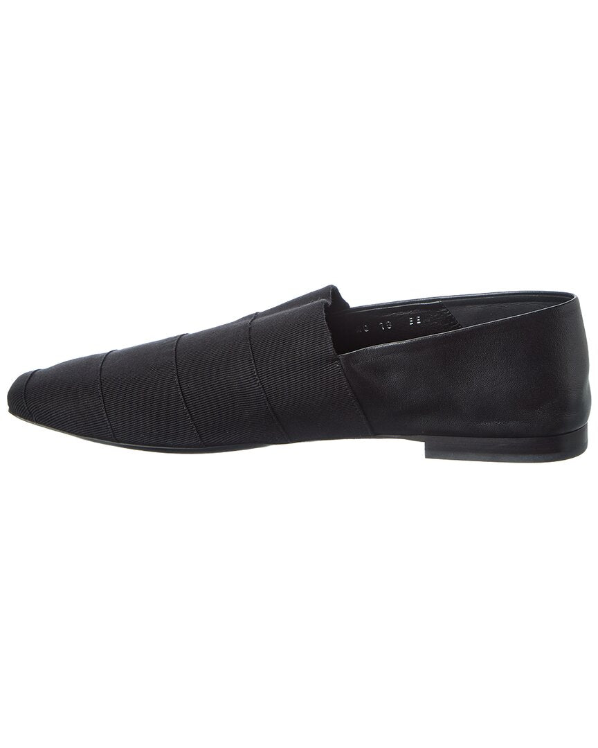 ferragamo gros grosgrain & leather loafer
