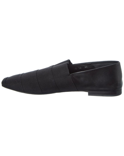ferragamo gros grosgrain & leather loafer
