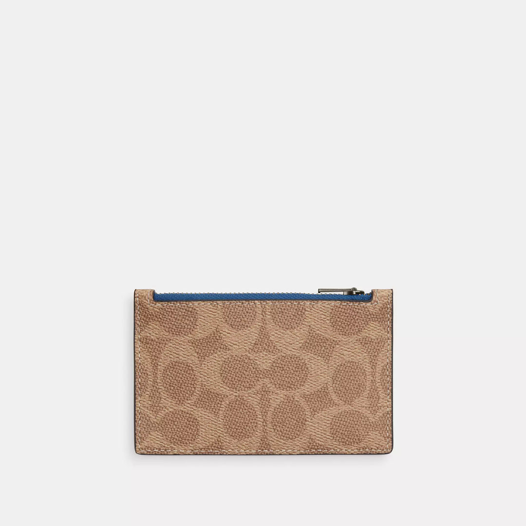 zip card case in signature