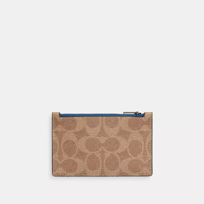 zip card case in signature