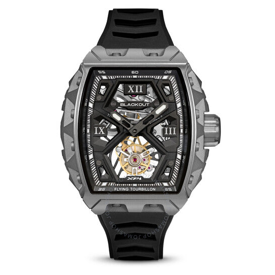 Blackout, XP1 Tourbillon Hand Wind Black Dial Men's Watch