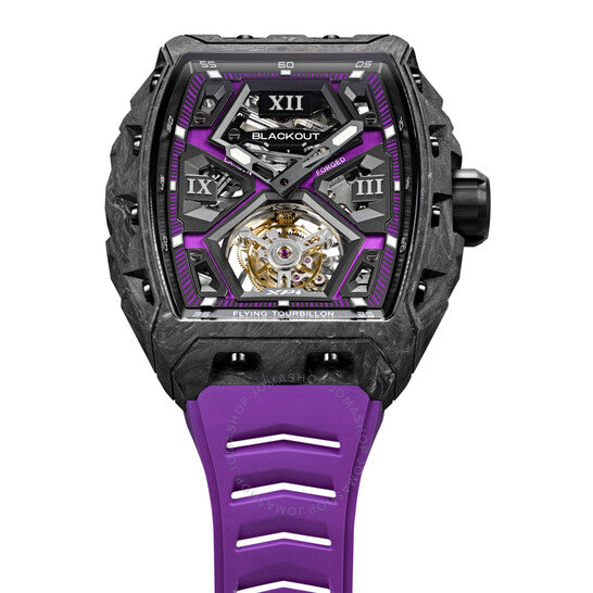 Blackout, Xp1 Tourbillon Hand Wind Purple Dial Men's Watch