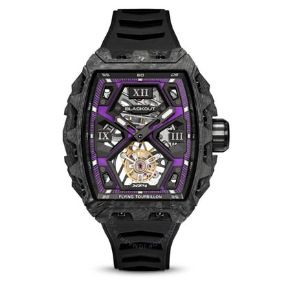 Blackout, Xp1 Tourbillon Hand Wind Purple Dial Men's Watch