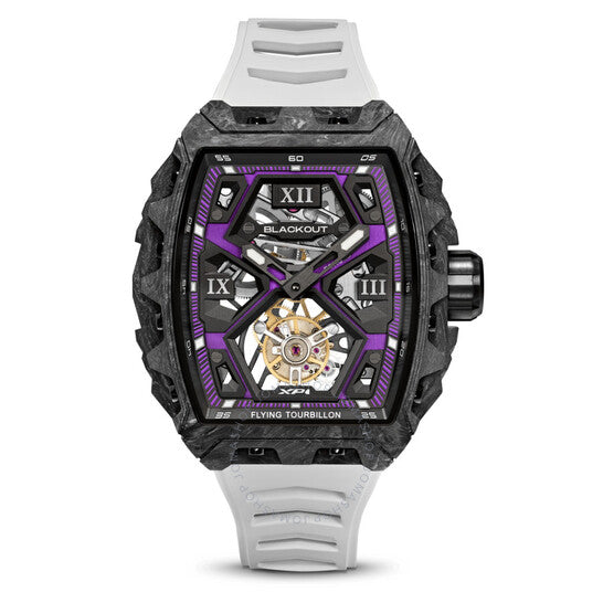 Blackout, Xp1 Tourbillon Hand Wind Purple Dial Men's Watch