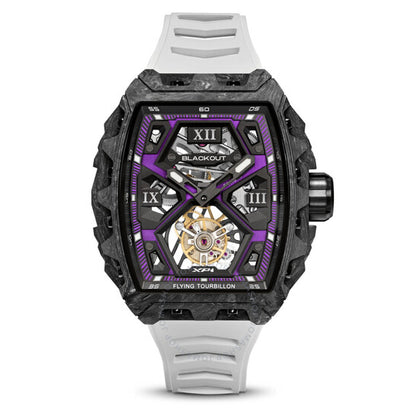Blackout, Xp1 Tourbillon Hand Wind Purple Dial Men's Watch