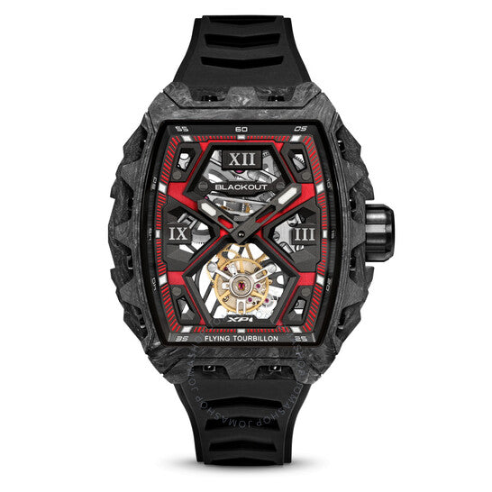 Blackout, Xp1 Tourbillon Hand Wind Red Dial Men's Watch