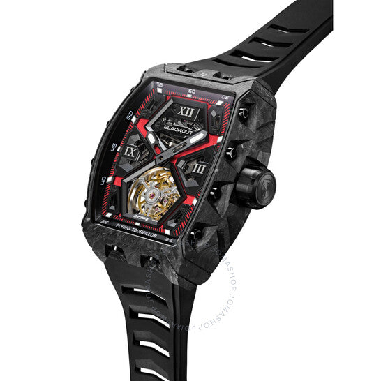 Blackout, Xp1 Tourbillon Hand Wind Red Dial Men's Watch