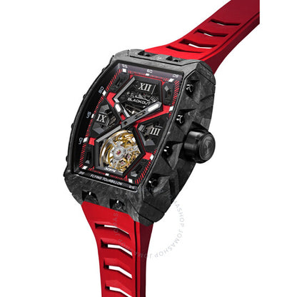Blackout, Xp1 Tourbillon Hand Wind Red Dial Men's Watch