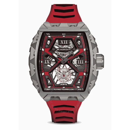 Blackout, XP1 Tourbillon Hand Wind Red Dial Men's Watch