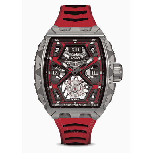 Blackout, XP1 Tourbillon Hand Wind Red Dial Men's Watch