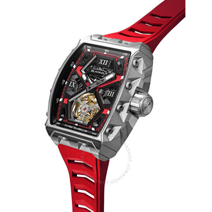 Blackout, XP1 Tourbillon Hand Wind Red Dial Men's Watch