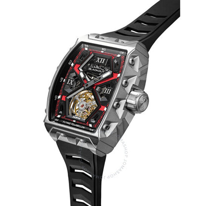 Blackout, XP1 Tourbillon Hand Wind Red Dial Men's Watch