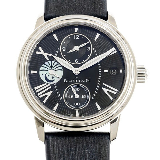 ساعة بلانكبان النسائية الأوتوماتيكية ذات المنطقتين الزمنيتين